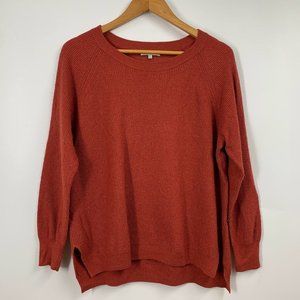 Madewell Womens Wafflestitch Cotton Pullover Long Sleeve Crew Neck Sweater SZ XL